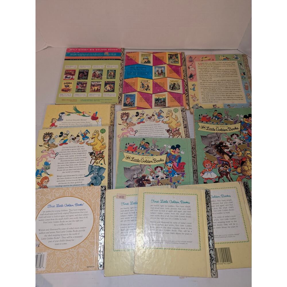 Vintage Lot 12 Little Golden Books 1960's - 90's Walt Disney Collectible - Picture 10 of 10